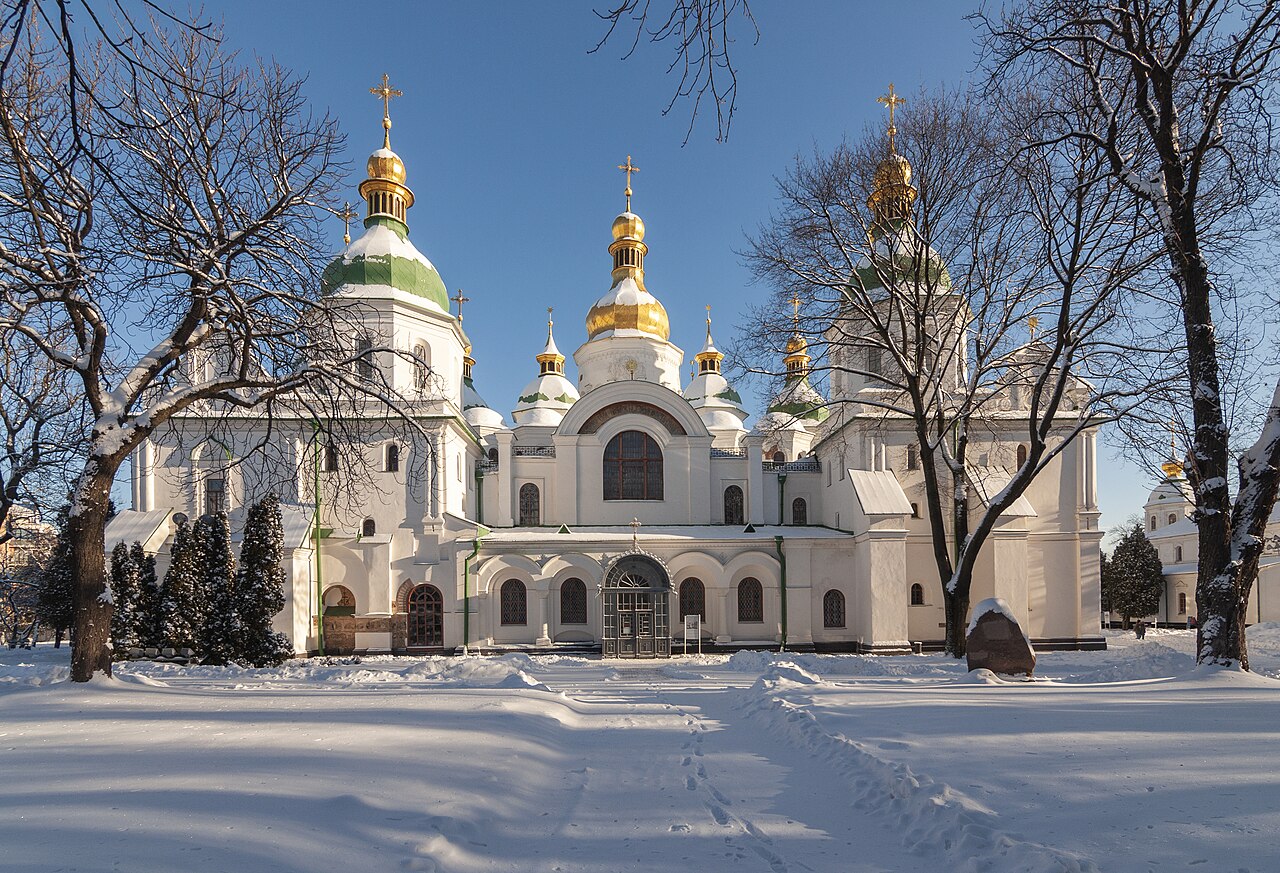 Зимовий краєвид біля Софії Київської